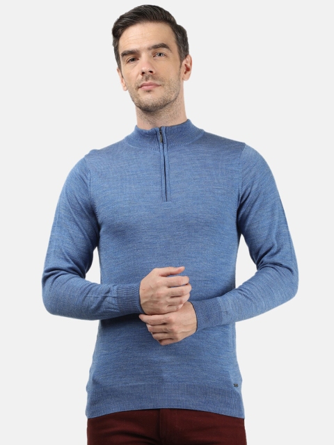 

Monte Carlo Men Blue Woollen Pullover