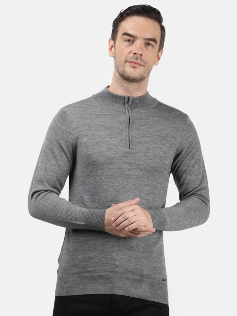 

Monte Carlo Men Grey Woollen Pullover
