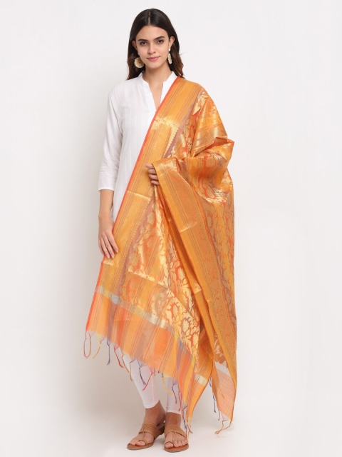 

LOOM LEGACY Women Mustard Woven Design