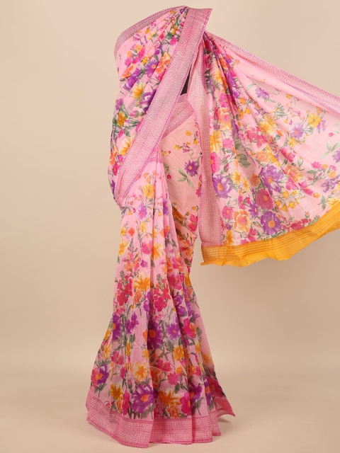 

Pothys Pink Floral Saree
