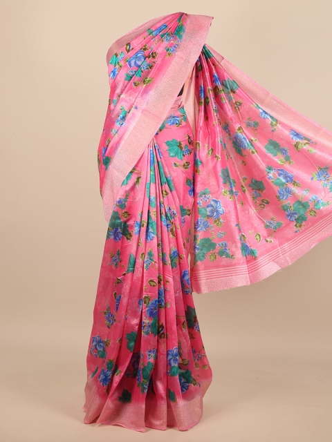 

Pothys Pink Floral Saree