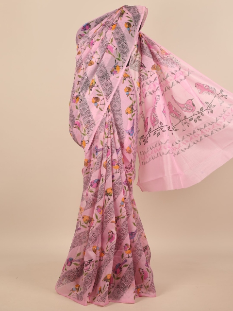 

Pothys Pink Ethnic Motifs Saree