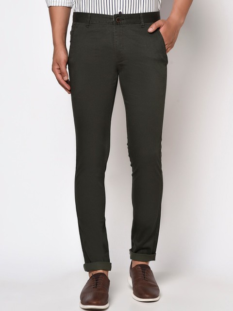 

Octave Men Olive Green Trousers