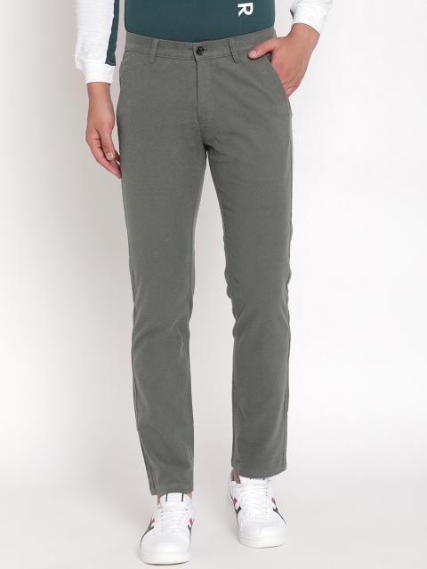 

Octave Men Olive Green Trousers