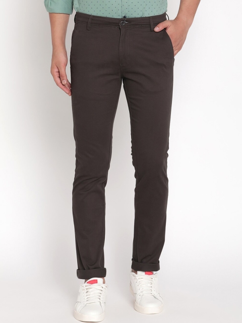 

Octave Men Olive Green Chinos Trousers