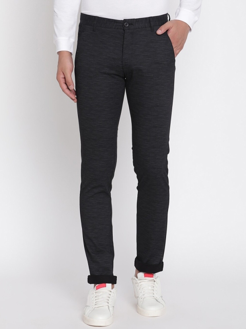 

Octave Men Black Trousers