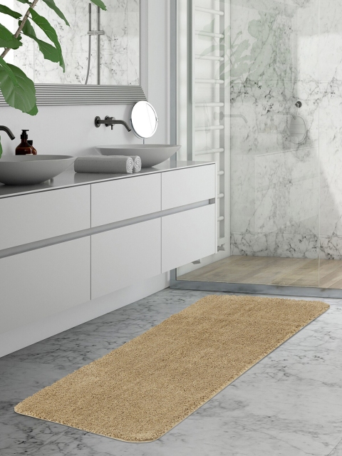 

OBSESSIONS Beige Solid 1300 GSM Bath Rug