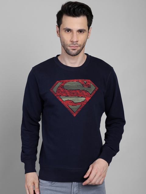 

Free Authority Men Blue Superman Printed Sweatshirt