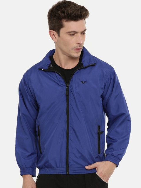 

UNSULLY Men Blue Windcheater Bomber Jacket