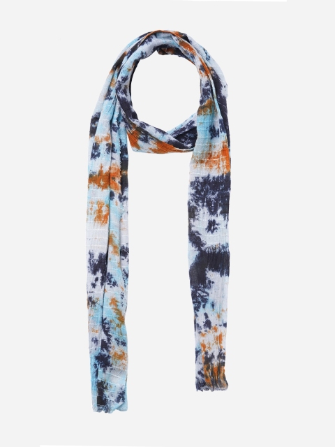 

20Dresses Women Navy Blue & White Cotton Scarf