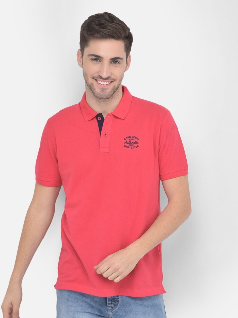 

COBB Men Pink Polo Collar T-shirt