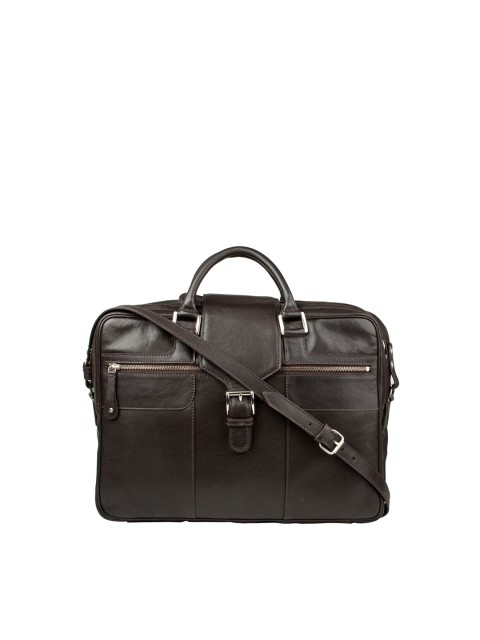 

Hidesign Men Brown Textured Messenger Bag