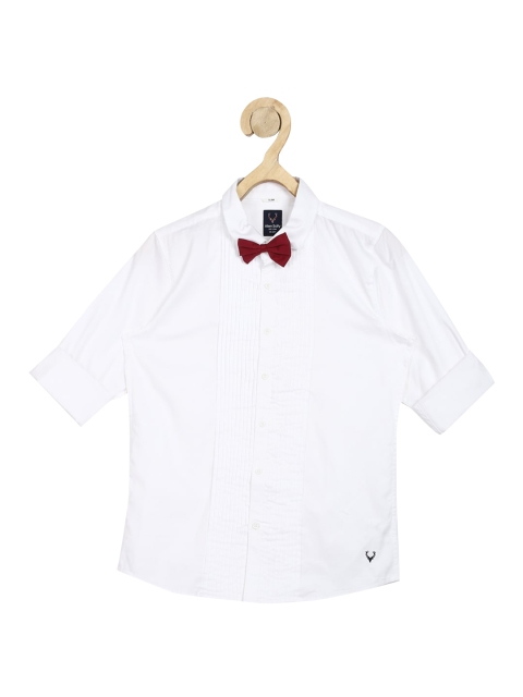 

Allen Solly Junior Boys White Slim Fit Opaque Casual Shirt