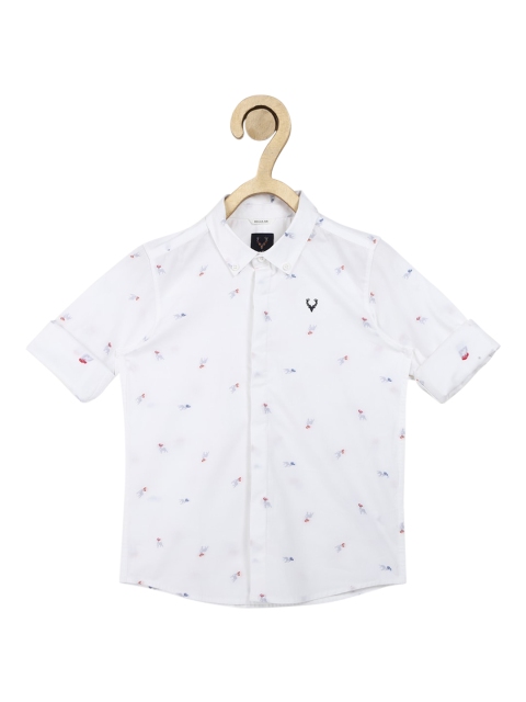 

Allen Solly Junior Boys White Opaque Casual Shirt