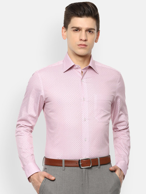 

Louis Philippe Men Pink Opaque Casual Shirt