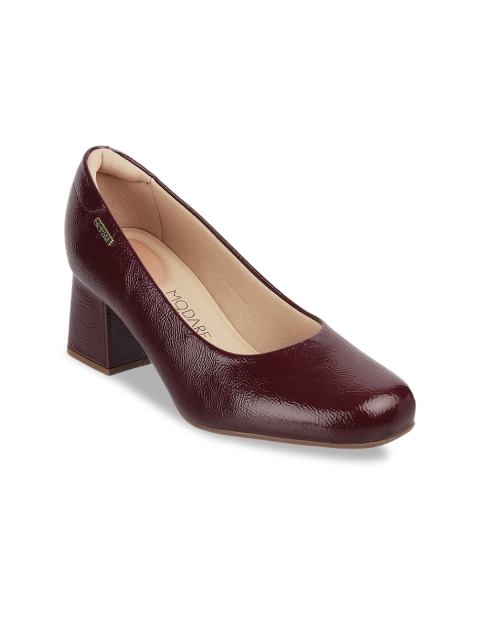 

MODARE Maroon PU Block Pumps