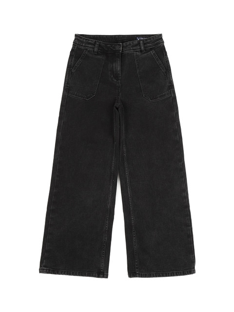 

Allen Solly Junior Girls Black Wide Leg Jeans