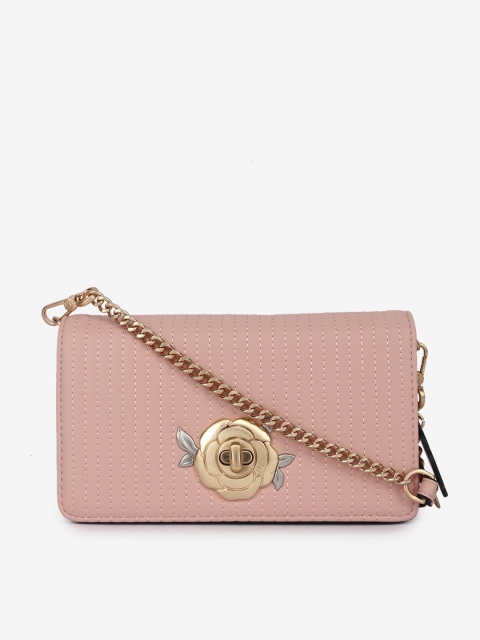 

LYN Pink PU Structured Sling Bag