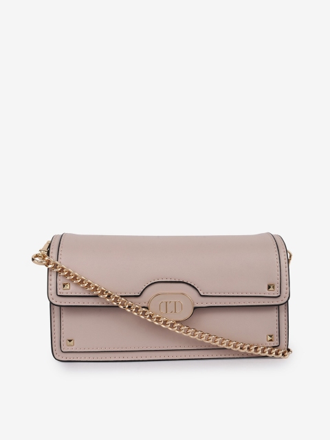

LYN Nude-Coloured PU Structured Sling Bag