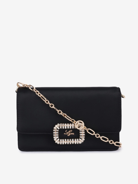 

LYN Black Structured Sling Bag