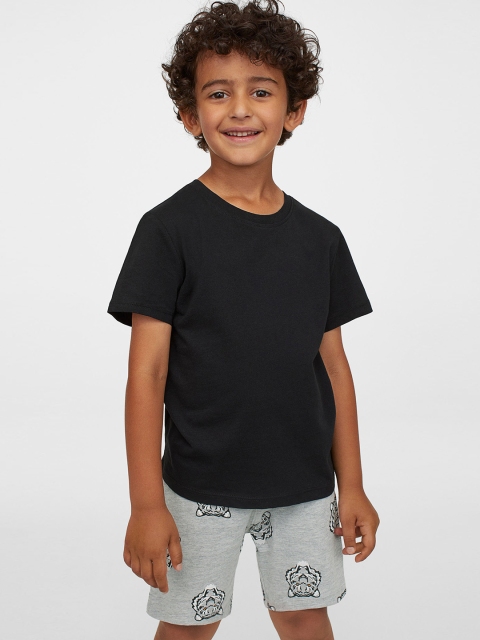 

H&M Boys Grey Printed Jersey Shorts
