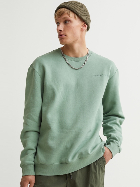 

H&M Green Drop Shoulder Sweatshirt