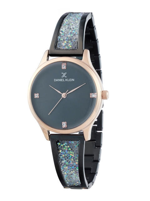 

Daniel Klein Women Black Stainless Steel Analogue Watch DK.1.12314-7