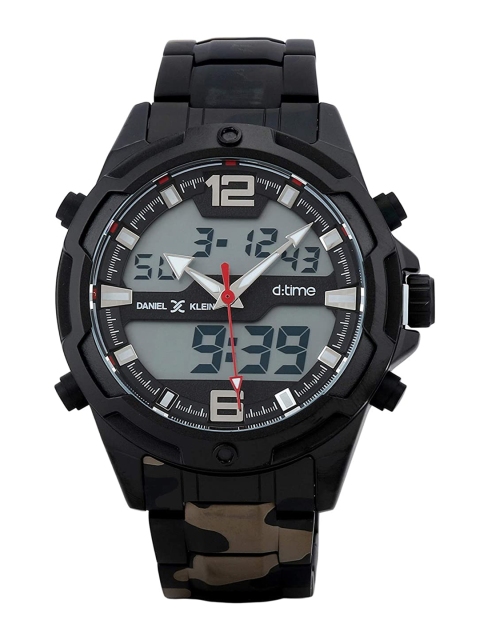 

Daniel Klein Men Black Patterned Dial Analogue and Digital Watch DK.1.12355-1