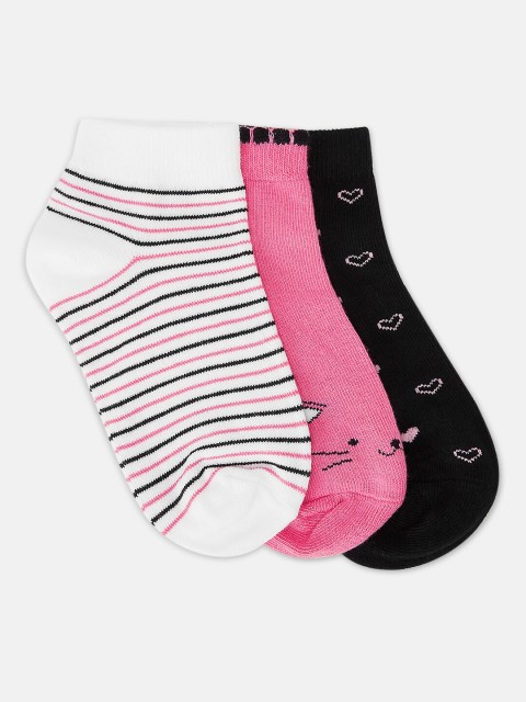 

Pantaloons Junior Girls Pack Of 3 Assorted Ankle Length Socks