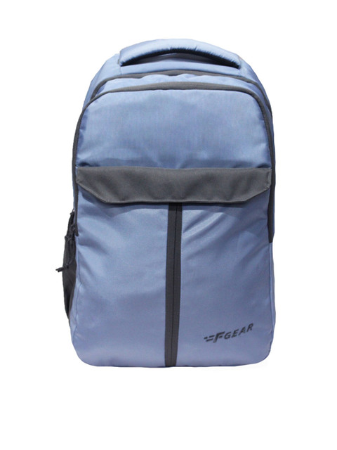 

F Gear Unisex Lavender & Grey Solid Backpack