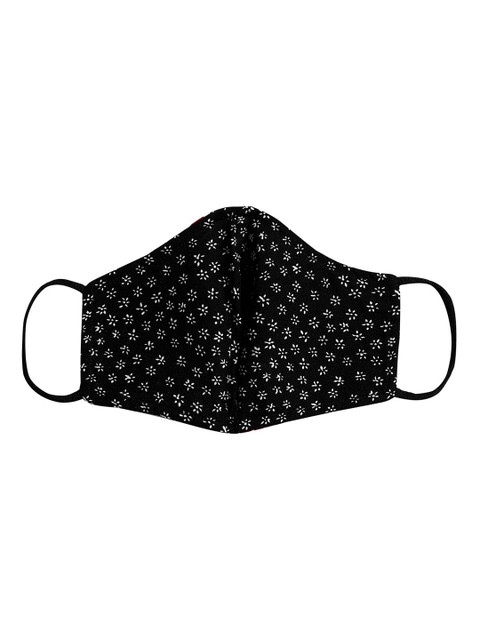 

Oxolloxo Women Black & White Floral Printed 3-Ply Reusable Cotton Cloth Mask