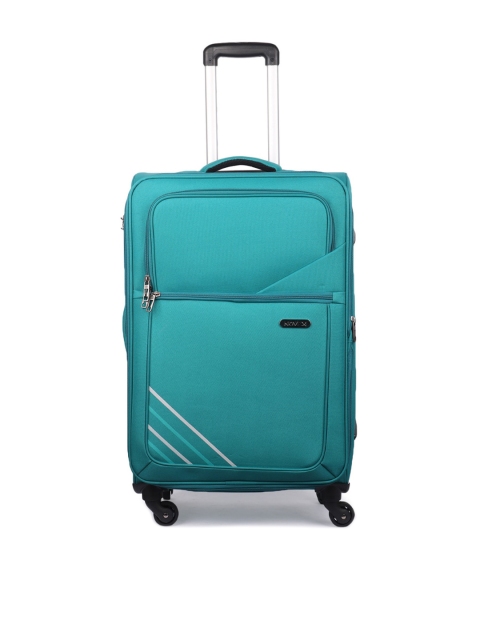 

NOVEX Blue Solid Soft-Sided Cabin Trolley Suitcase