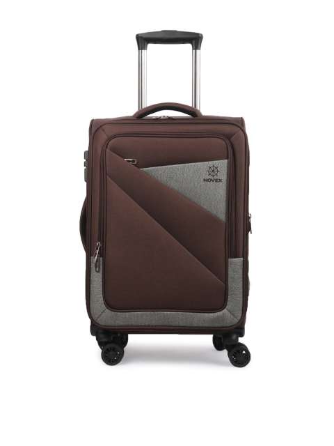 

NOVEX Brown Solid Soft Sided Trolley Luggage