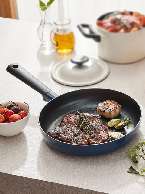 

Lock & Lock Navy Blue Solid Frying Pan