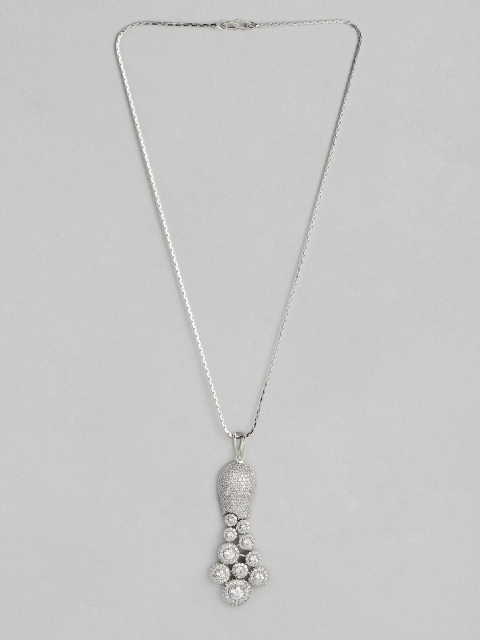 

MIDASKART Silver-Toned Handcrafted Necklace