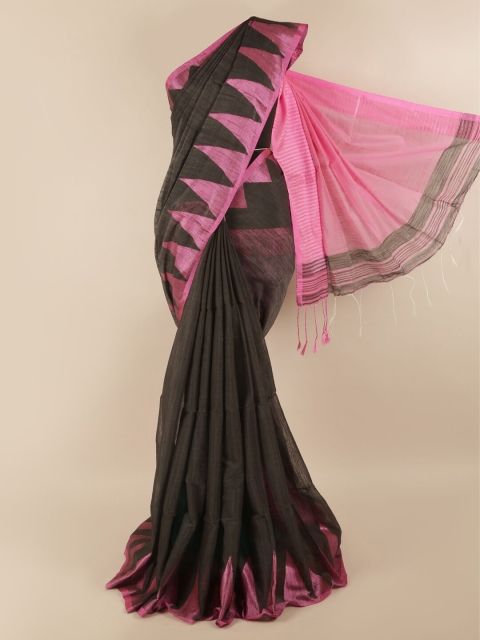 

Pothys Grey & Pink Saree