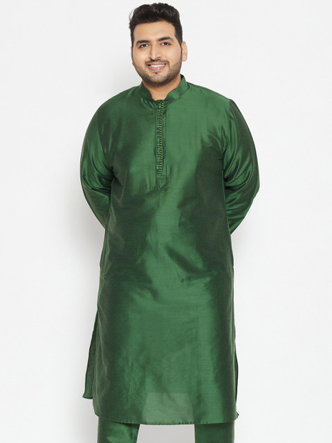 

VASTRAMAY PLUS Men Green Kurta