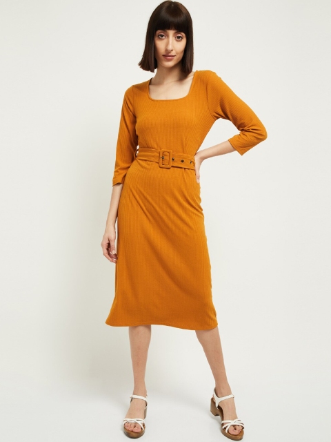 

max Women Orange Sweater Dress