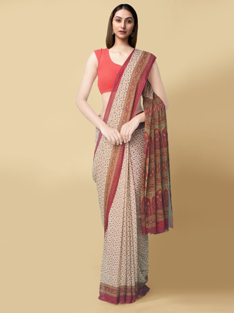 

Unnati Silks Women Brown Woven Design