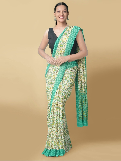 

Unnati Silks Women Beige Woven Design