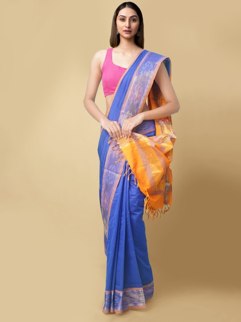 

Unnati Silks Women Blue Woven Design