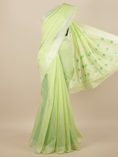 

Pothys Green Floral Saree