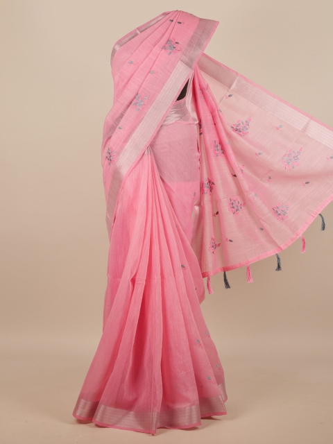 

Pothys Pink Floral Saree