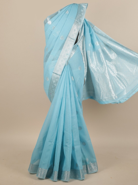 

Pothys Blue Woven Design Saree