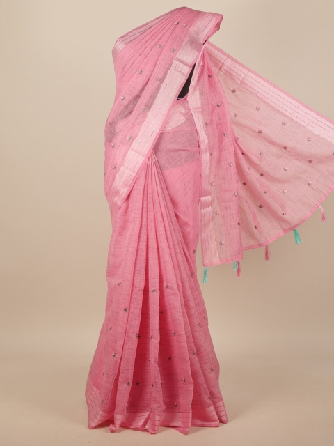 

Pothys Pink Floral Saree