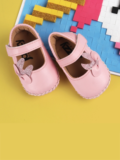 

Jazzy Juniors Infant Girls Pink Solid Booties