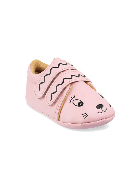 

Jazzy Juniors Infants Girls Pink & Black Printed Booties