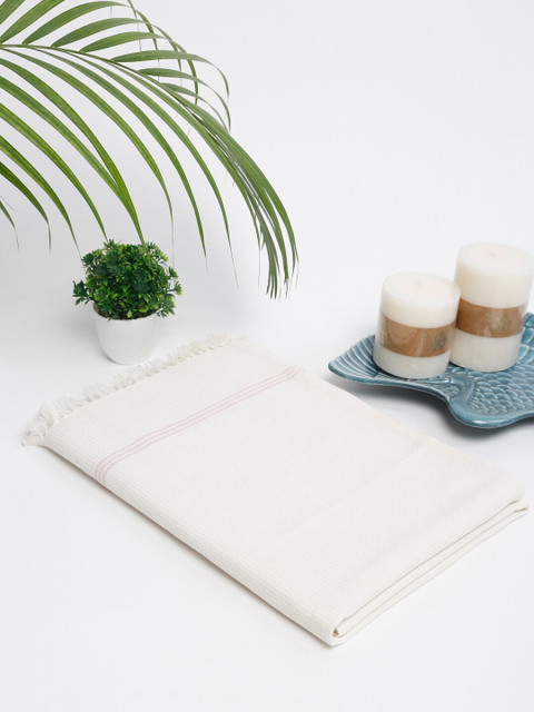

Fabindia White Solid Cotton 120 GSM Bath Towel