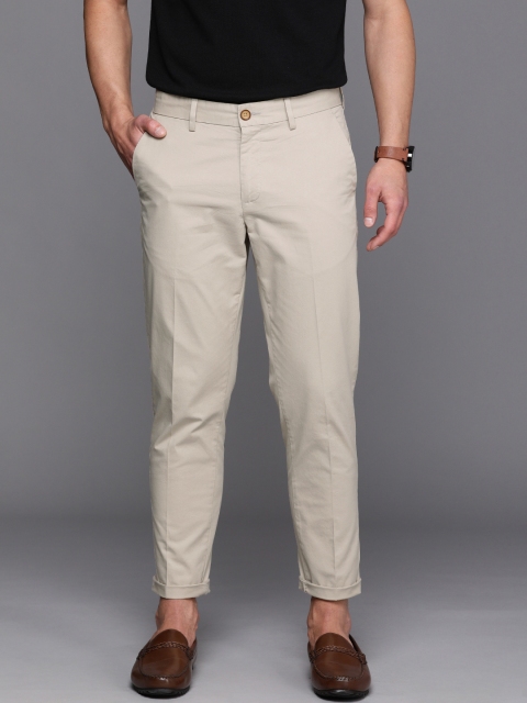 

Allen Solly Sport Men Beige Crop Fit Chinos Trousers
