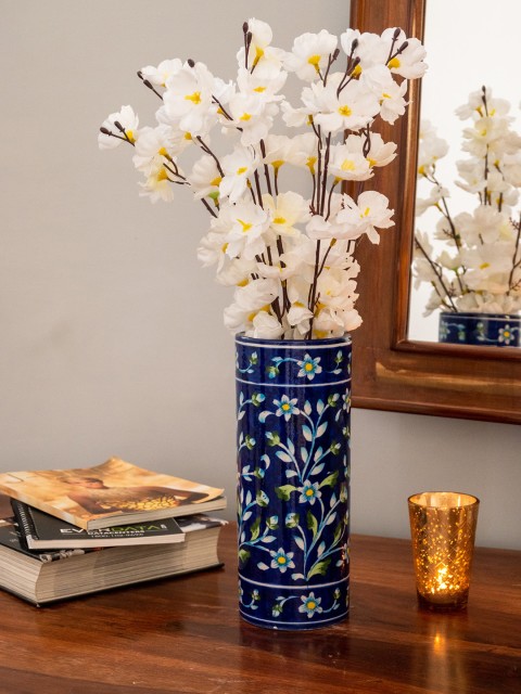 

Neerja Blue & Green Jaipur Pottery Ceramic Vase